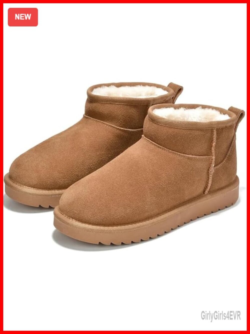 Genuine Leather Ankle Boots with Memory Foam Insole Water Resistant Winter Boots